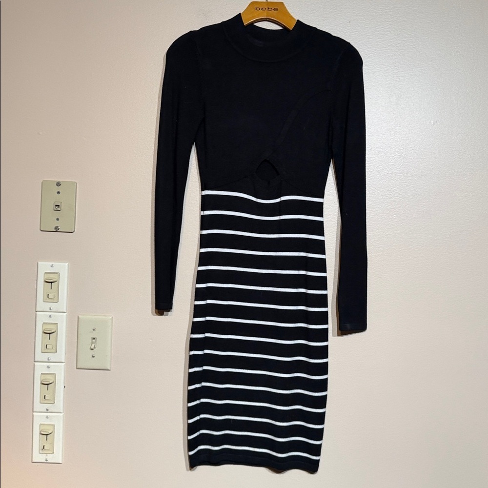 Vintage Bebe mock sweater dress Xs